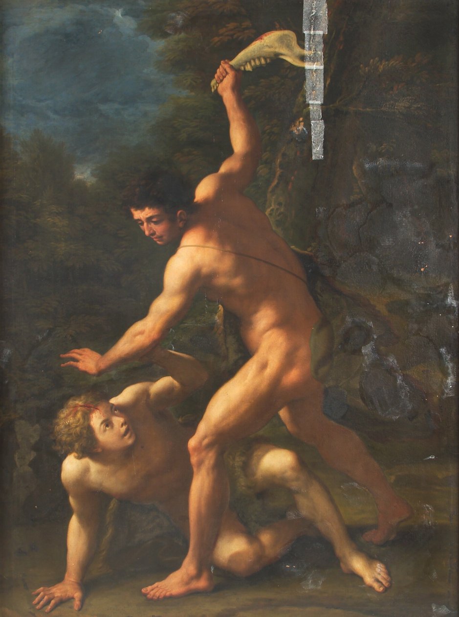 Kain dræber Abel af Paolo de Matteis