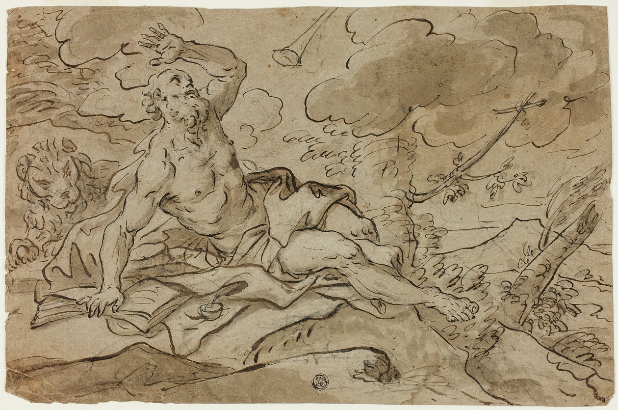 Sankt Jerome af Paolo de Matteis