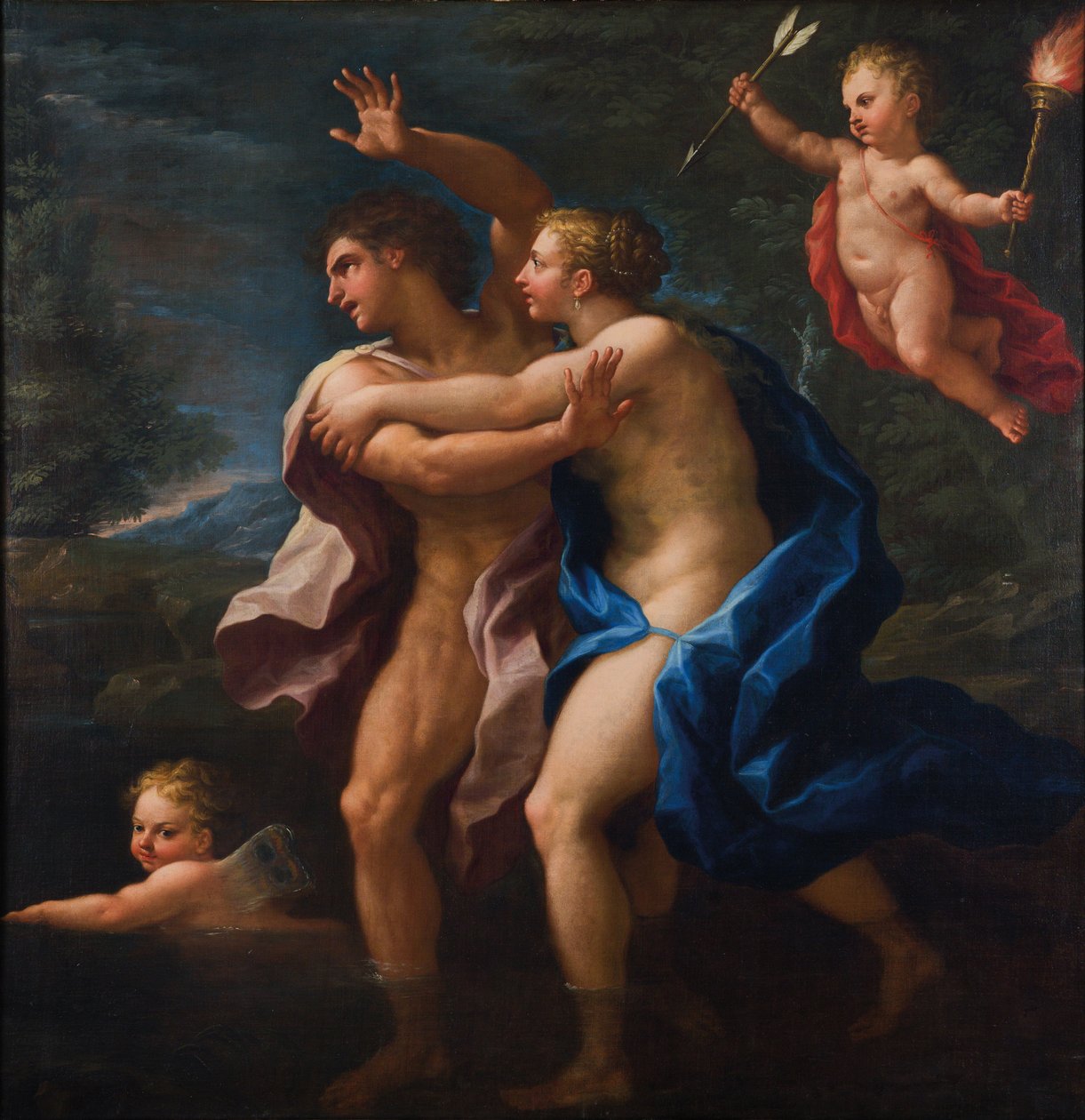 Salmacis og Hermafroditus. af Paolo de Matteis