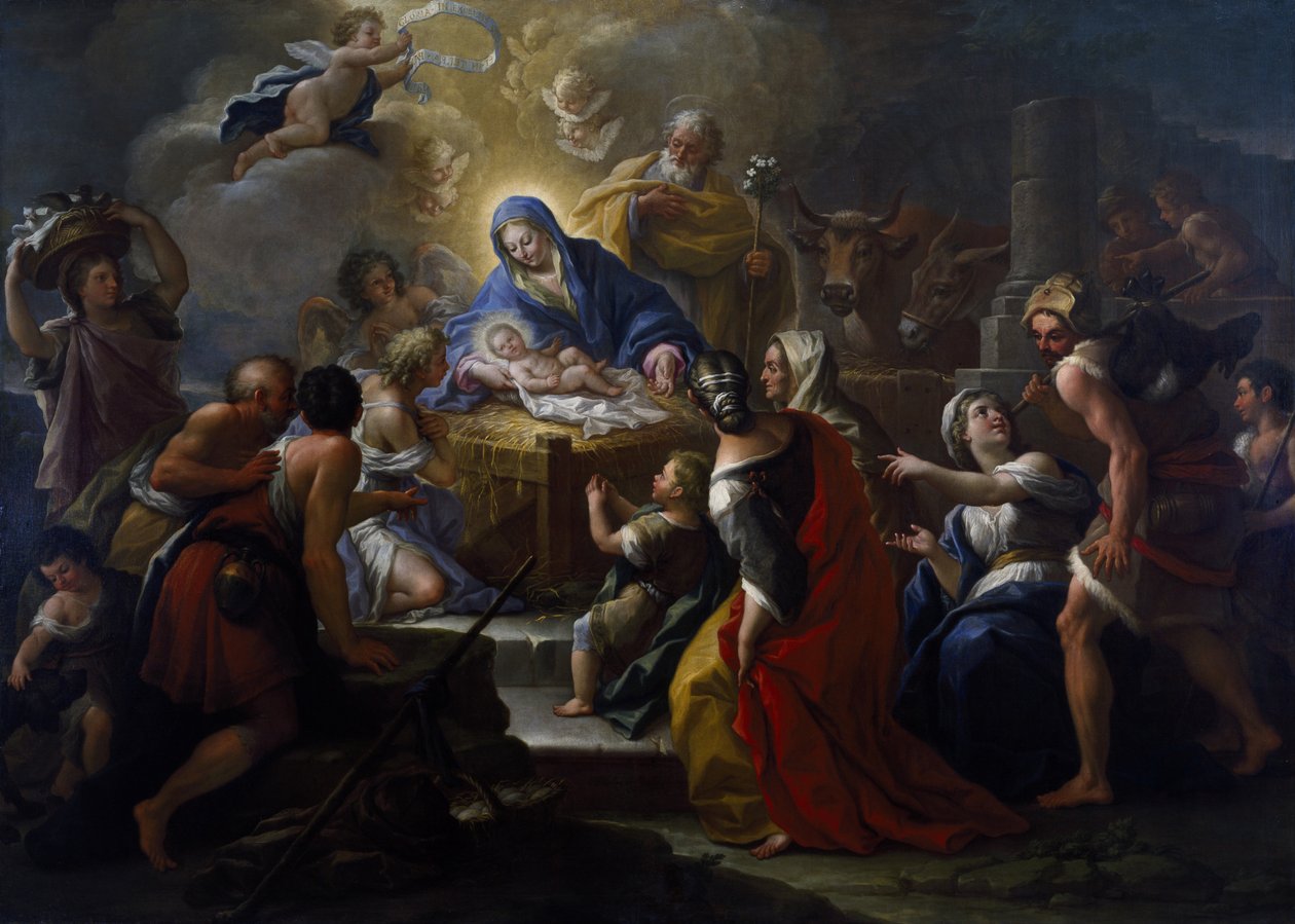 Hyrdernes tilbedelse af Paolo di Matteis