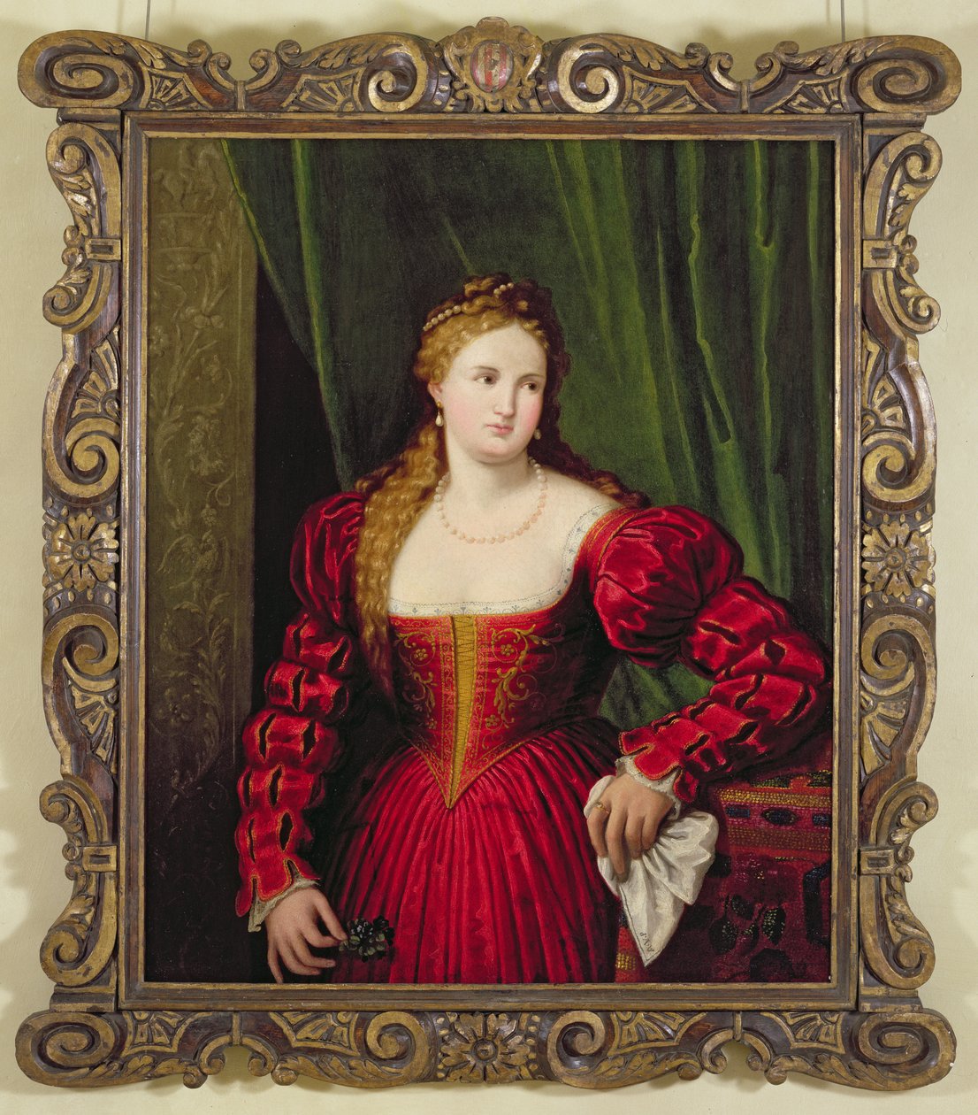 Portræt af Violante, datter af Palma Vecchio, 1530-35 af Paris Bordone