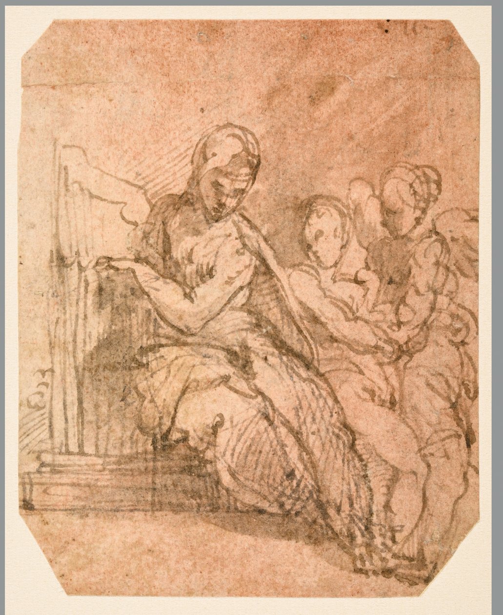Sankt Cecilia (til højre) af Parmigianino