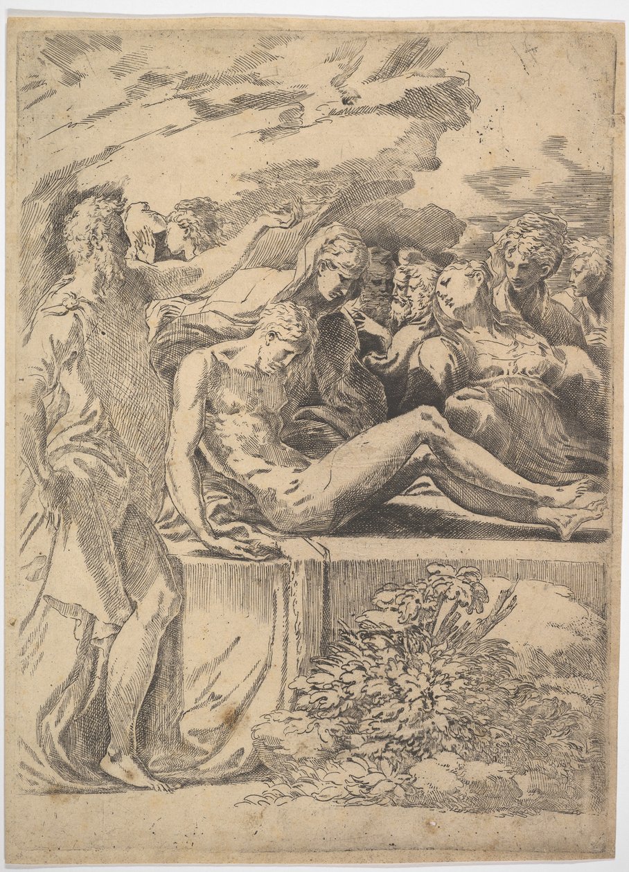 Begravelse.n.d. af Parmigianino