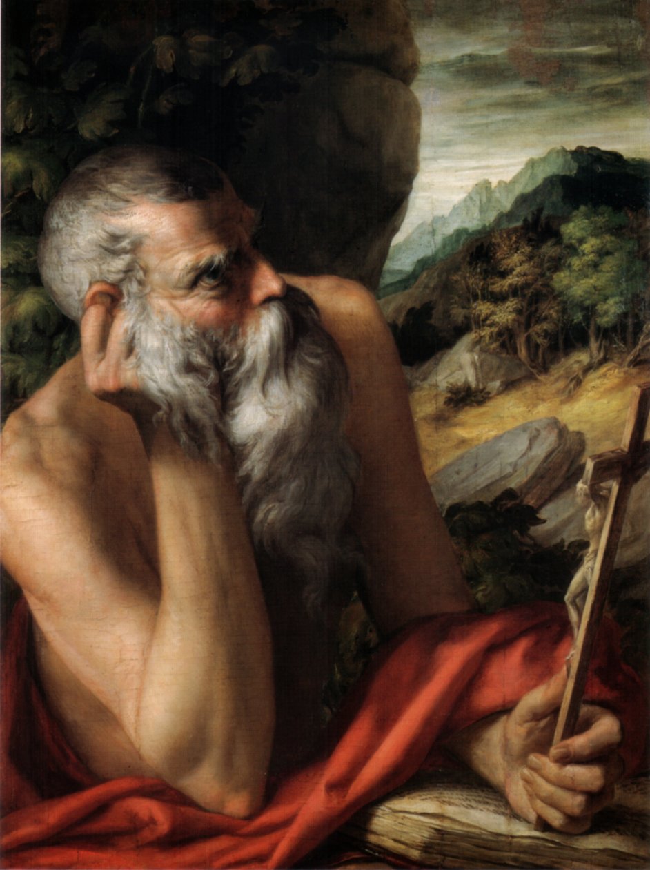 Italiensk: Saint Jerome af Parmigianino