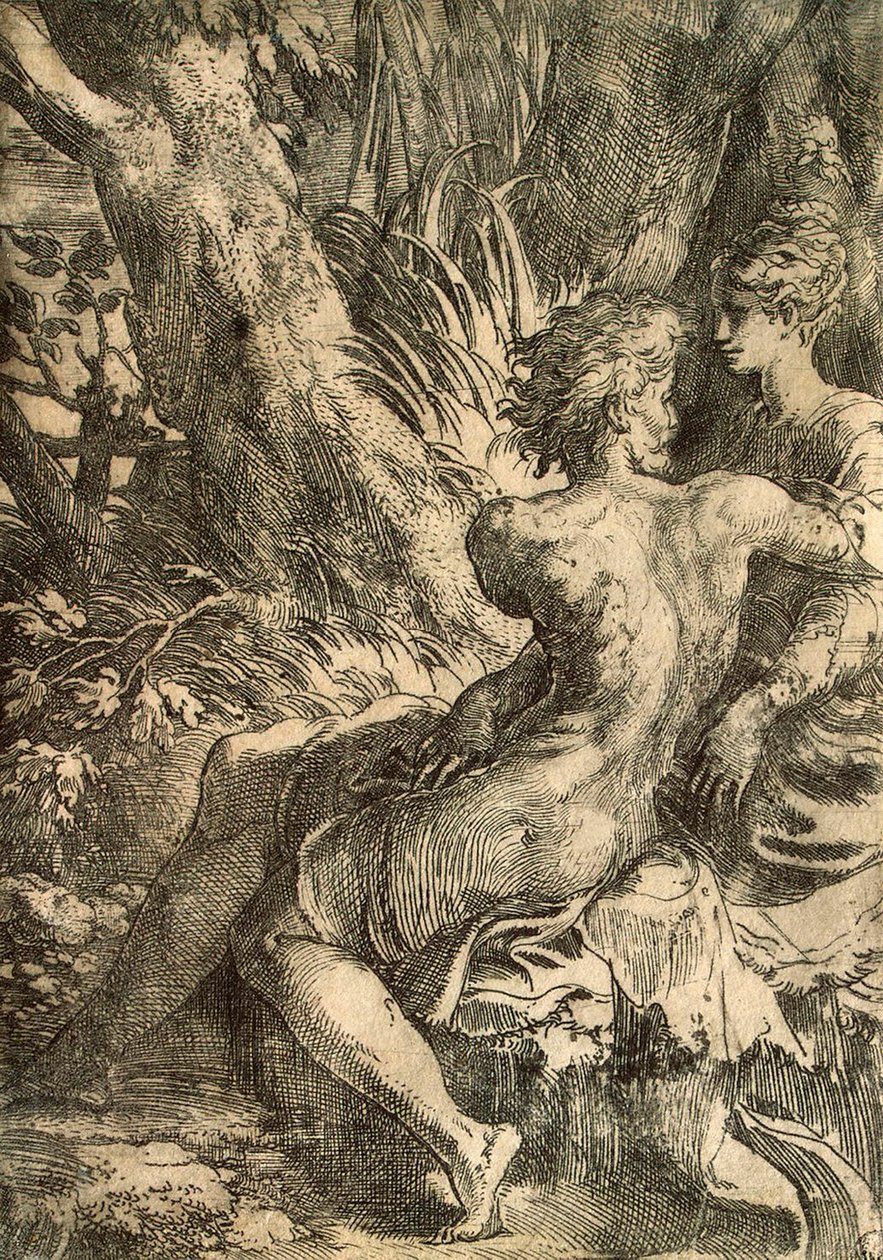 Elskere, c1527. af Parmigianino