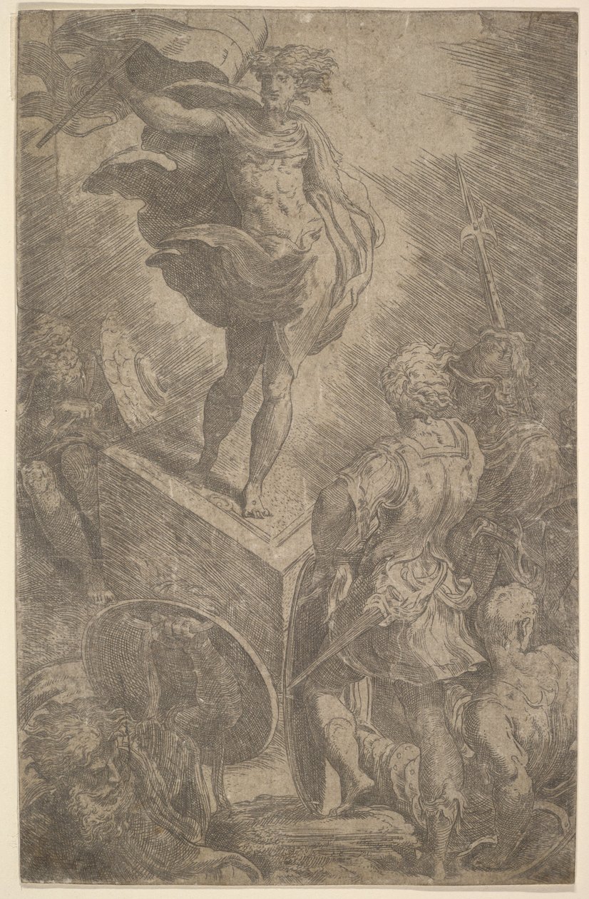 Opstandelse, begyndelsen af 1500-tallet. af Parmigianino