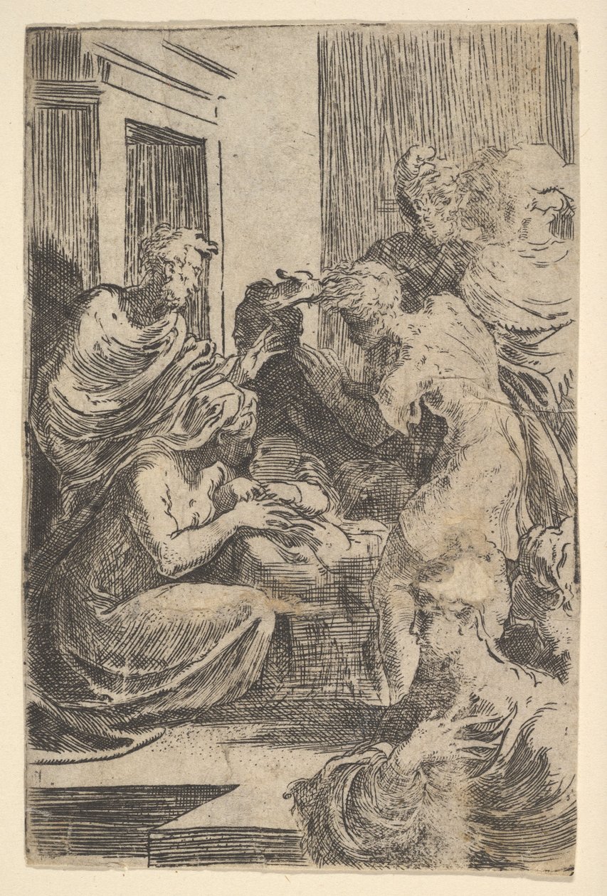 Fødselen, begyndelsen af det 16. århundrede. af Parmigianino