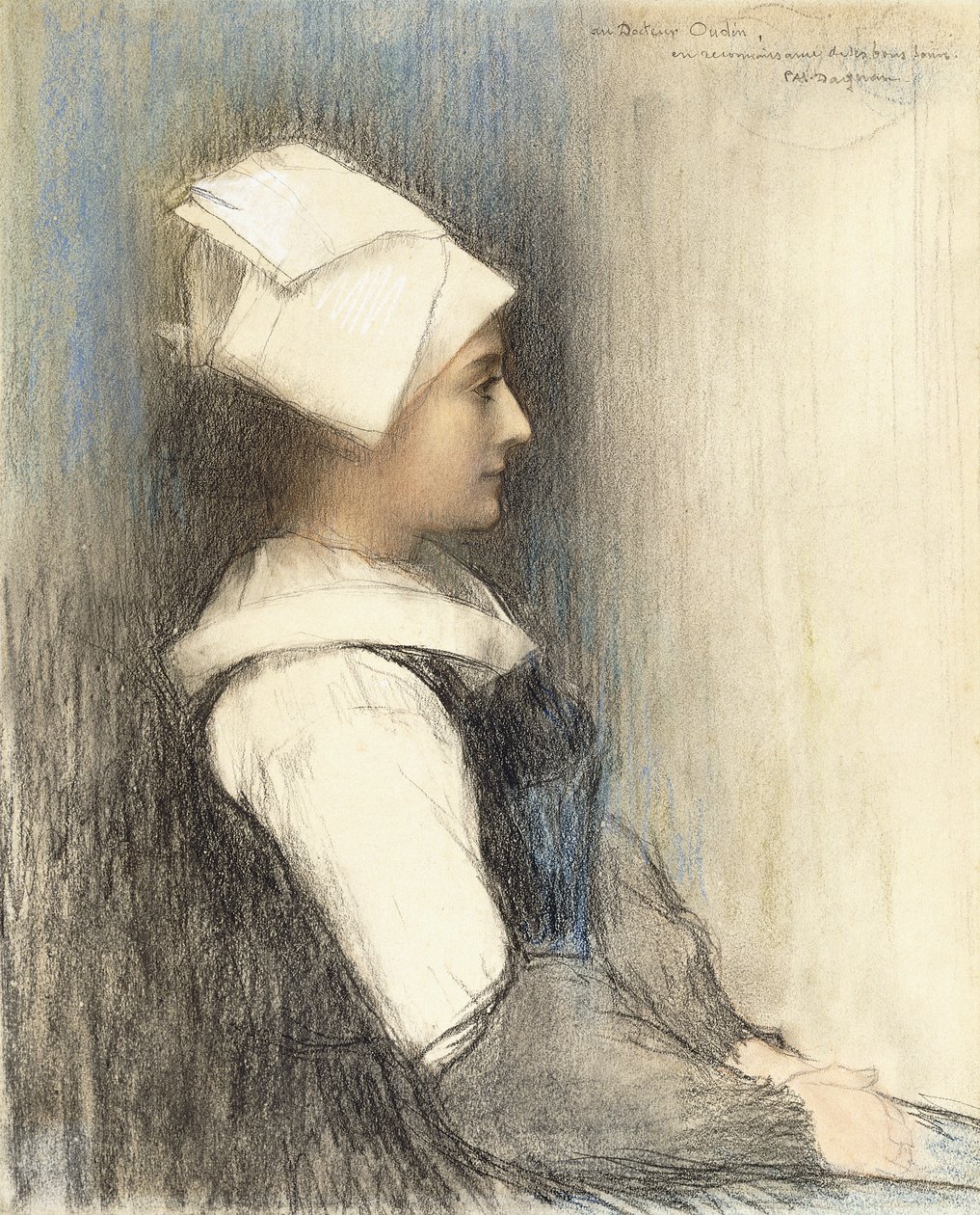 En bretonsk pige, af Pascal Adolphe Jean Dagnan Bouveret