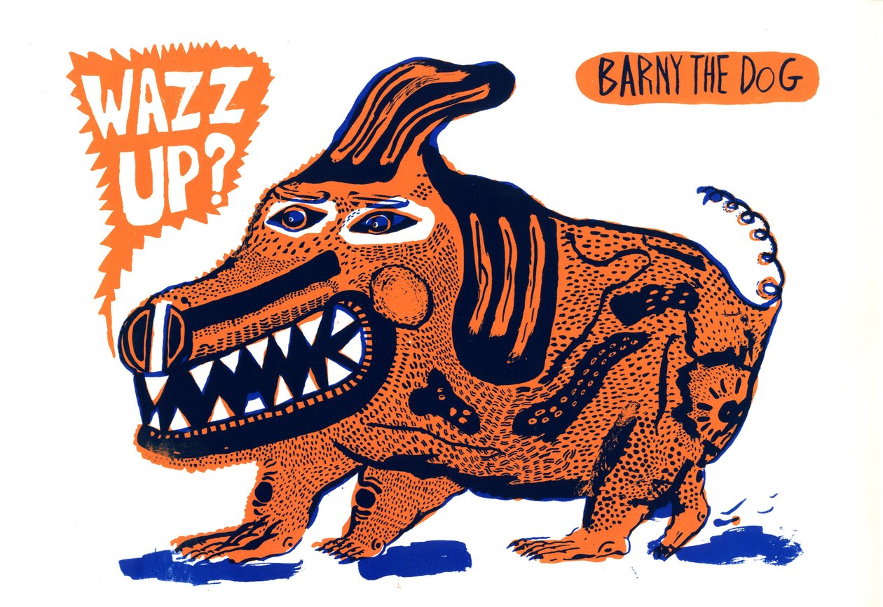Wazz up, 2014 (serigrafi) af Pat Macdonald