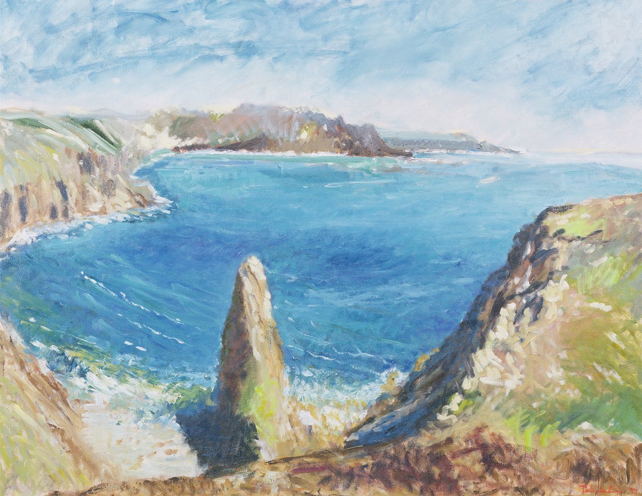 Chisel Rock Bay, 1997 (wc og gouache på papir) af Patricia Espir