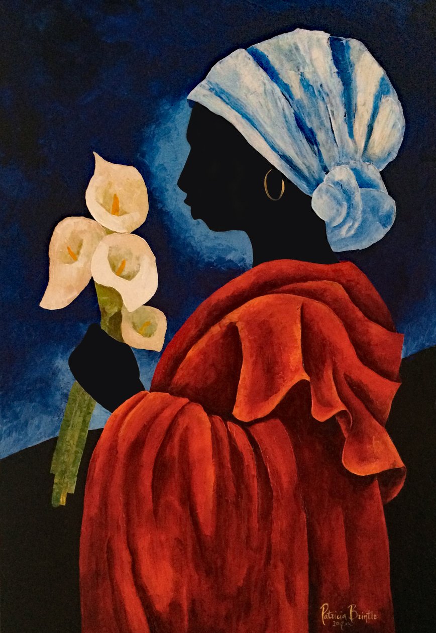 Callas four, 2017 (akryl på lærred) af Patricia Brintle