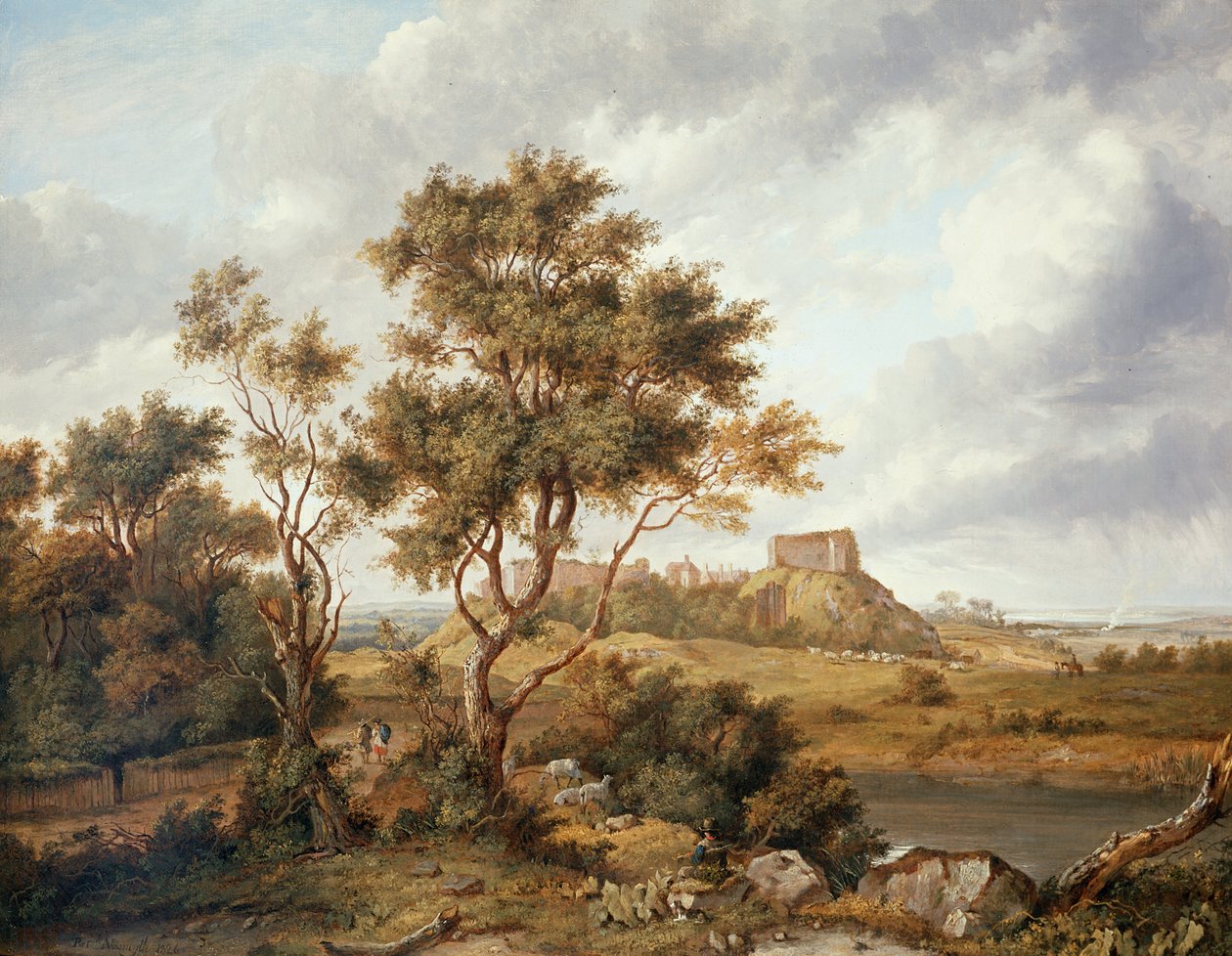 Carisbrooke Castle, Isle of Wight af Patrick Nasmyth