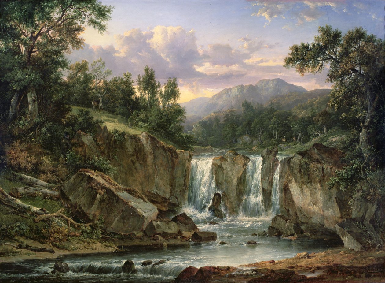 The Falls of Tummel, 1820 af Patrick Nasmyth