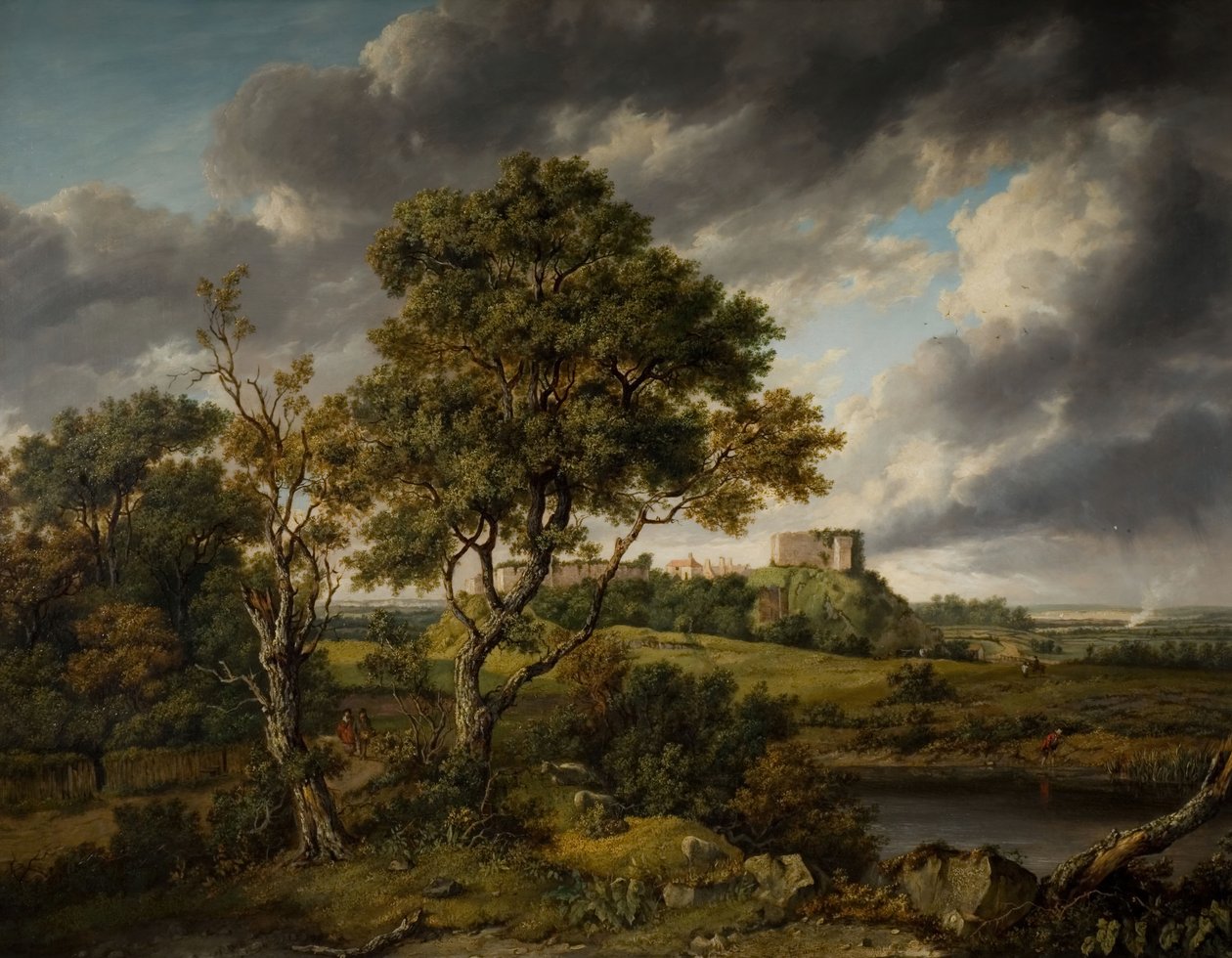 Carisbrooke Castle, Isle Of Wight, 1831. af Patrick Nasmyth