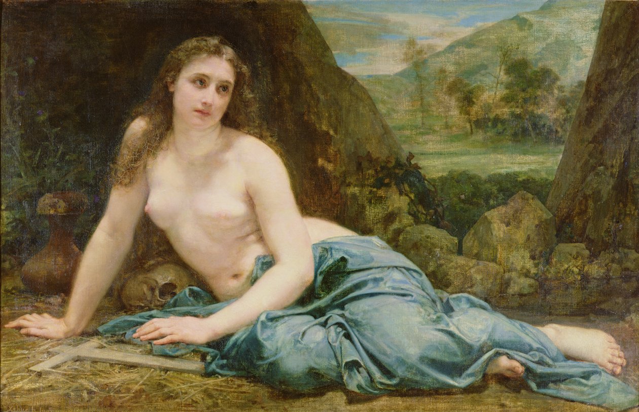 Den angrende Magdalene, 1858 af Paul Baudry