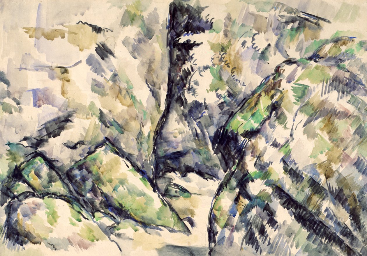 Stenet gangsti af Paul Cézanne