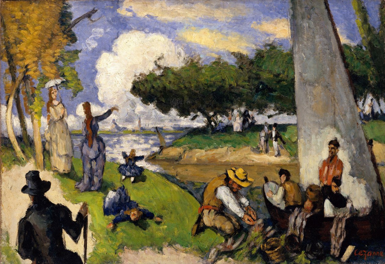 Fiskerne (Fantastisk Scene), c.1875 af Paul Cézanne