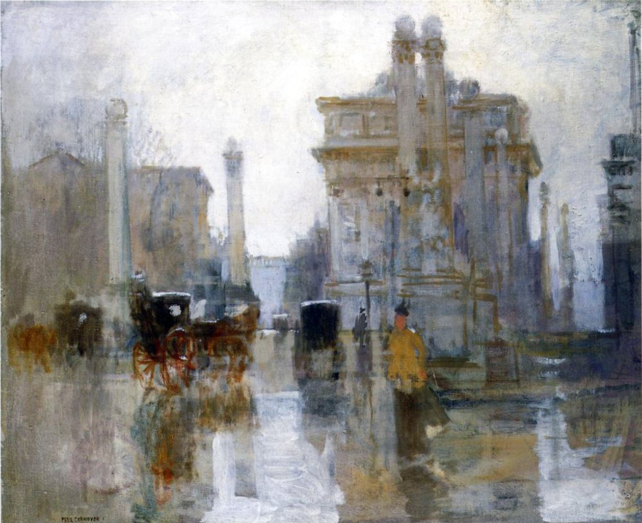 Dewey Arch, ca. 1900 af Paul Cornoyer