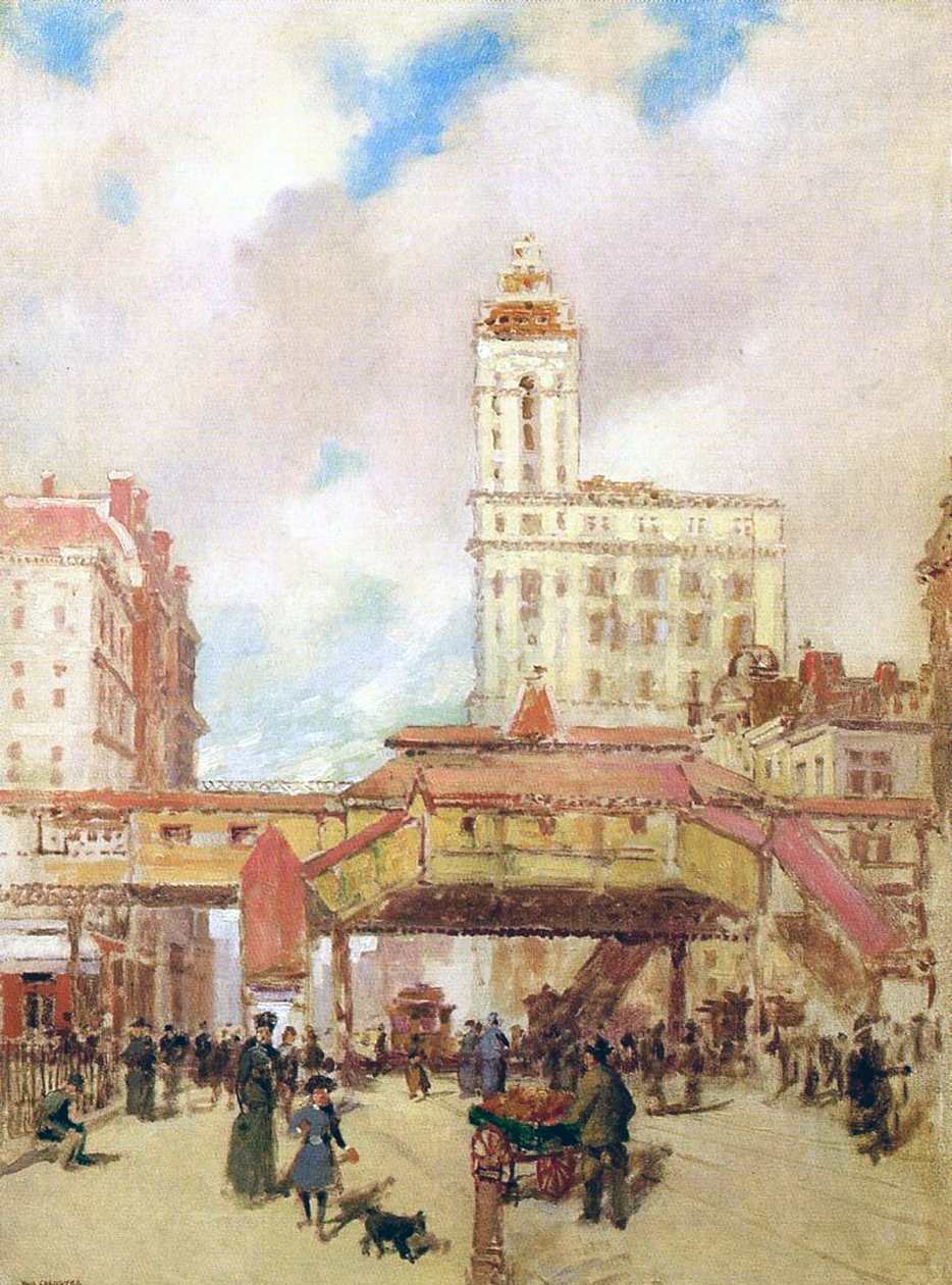 Third Avenue, New York af Paul Cornoyer