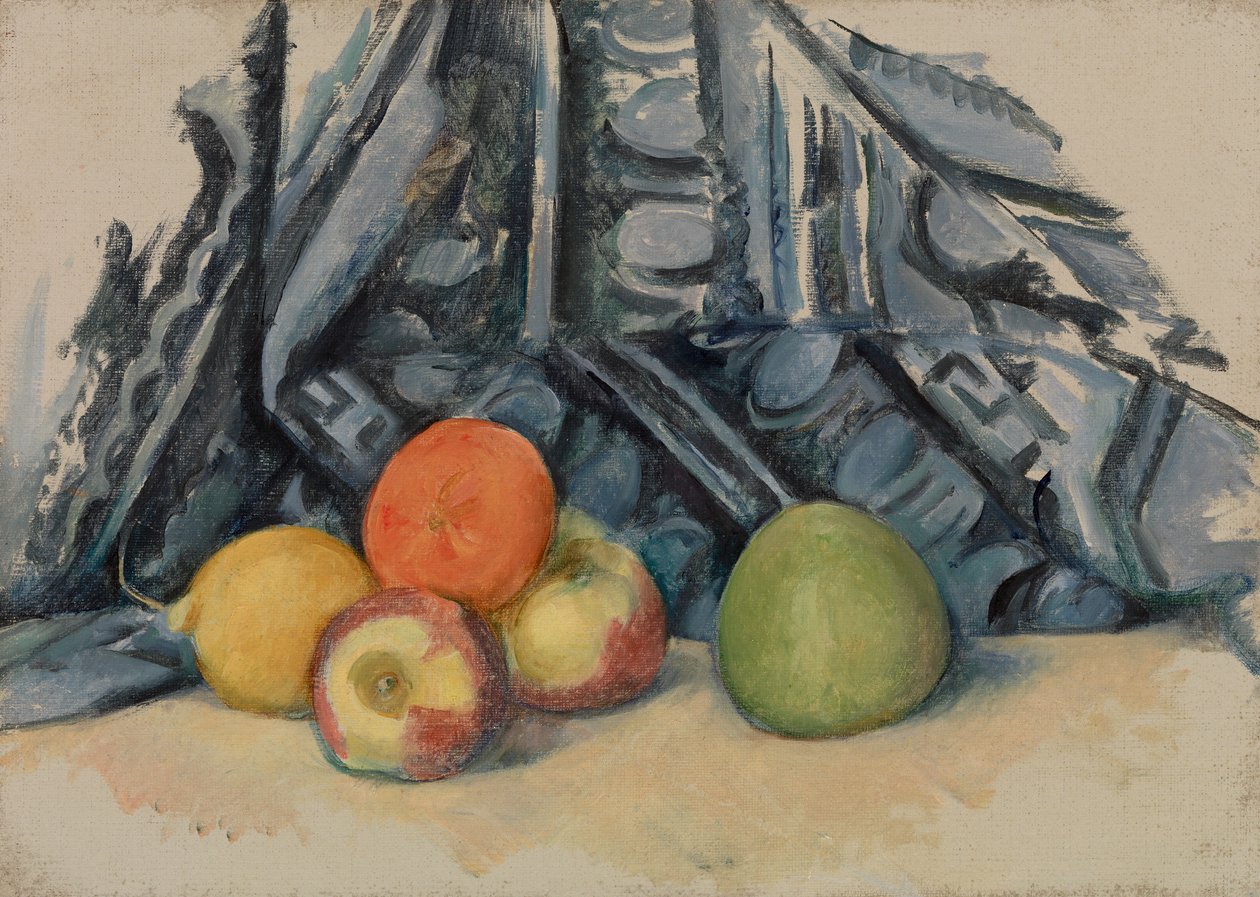Æbler og Klæde, 1893-94 af Paul Cézanne