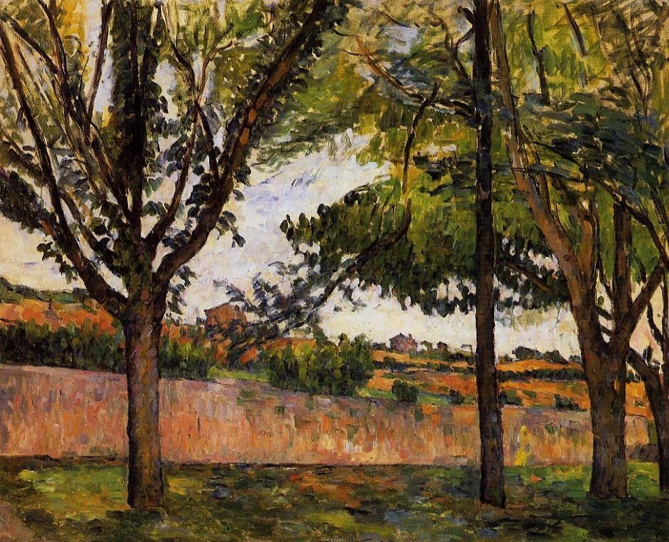 På Jas de Bouffan af Paul Cézanne