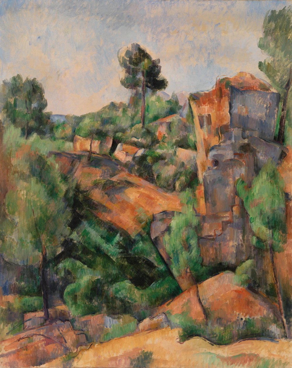 Bibémus Quarry (Bibémus Quarry) af Paul Cézanne