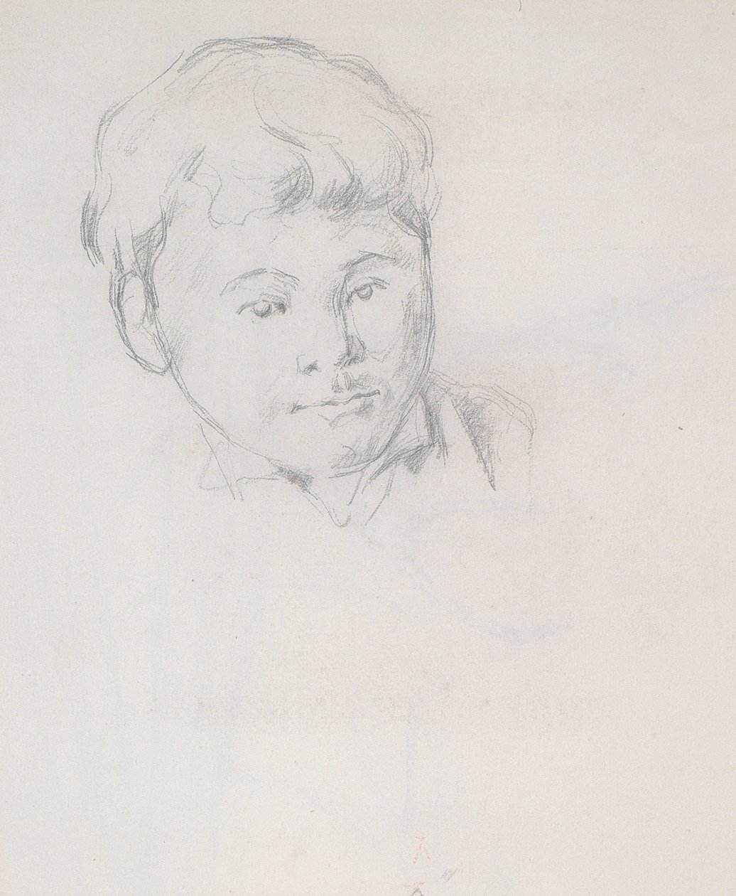 Portræt af Paul Cézanne jun af Paul Cézanne