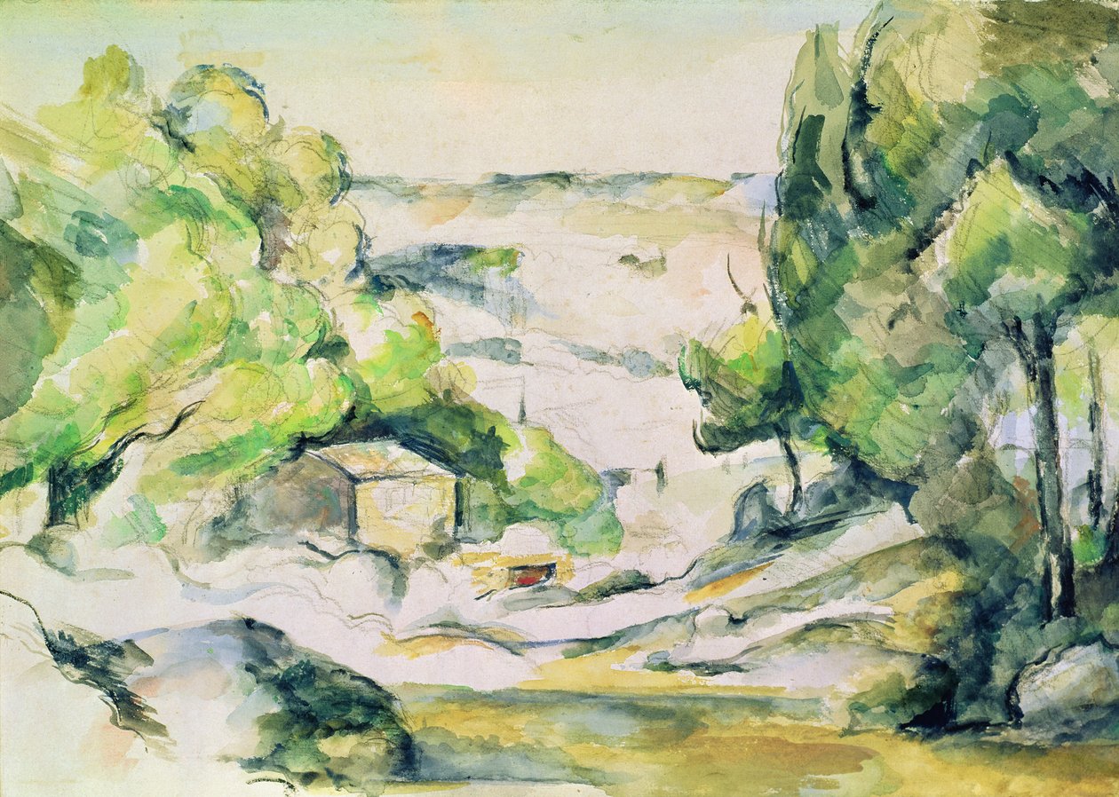 Landskabet i Provence af Paul Cézanne