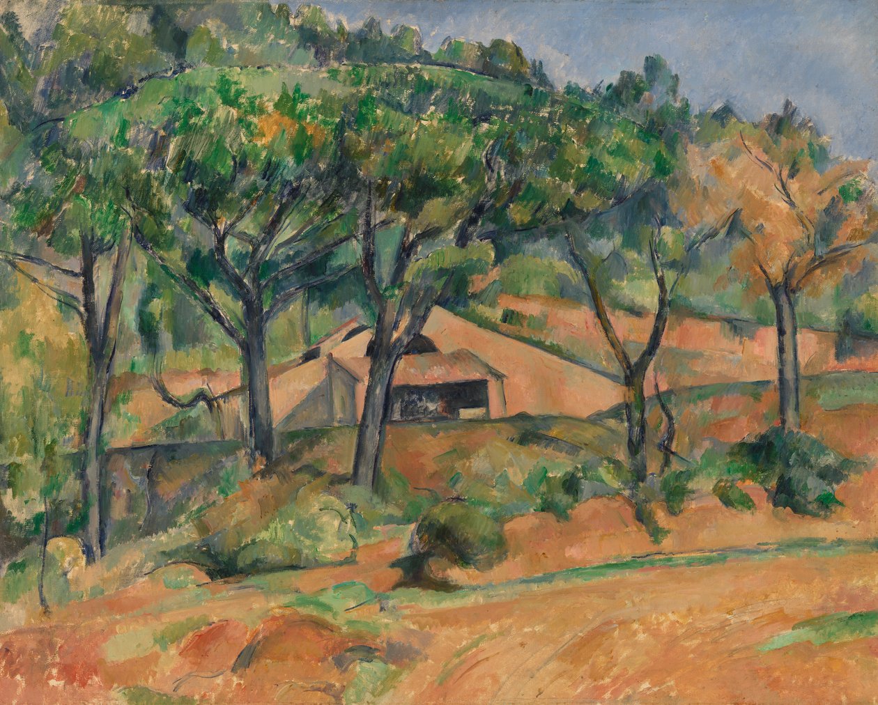 Hus i Provence, ca. 1890 af Paul Cézanne