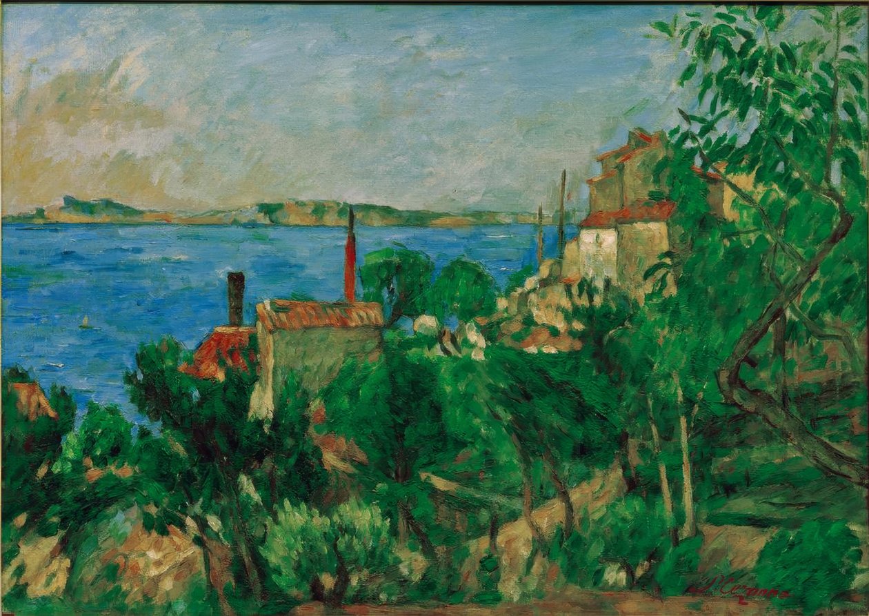 Havet ved Estaque af Paul Cézanne