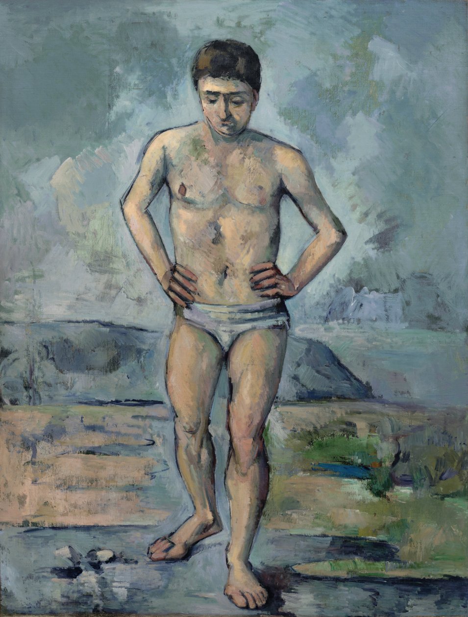 Den store bader af Paul Cézanne