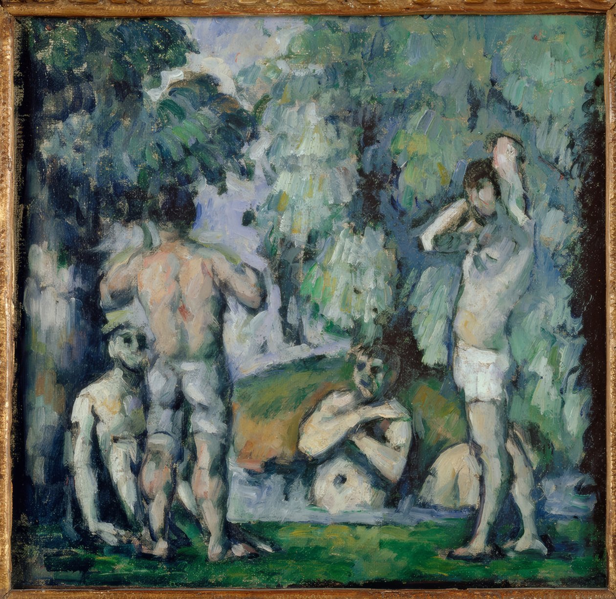 De fem badende af Paul Cézanne