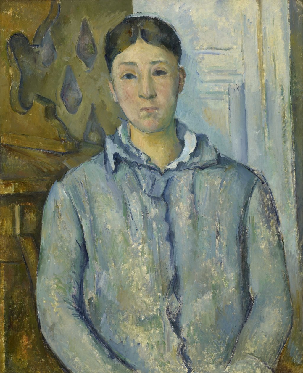Madame Cézanne i blå af Paul Cézanne