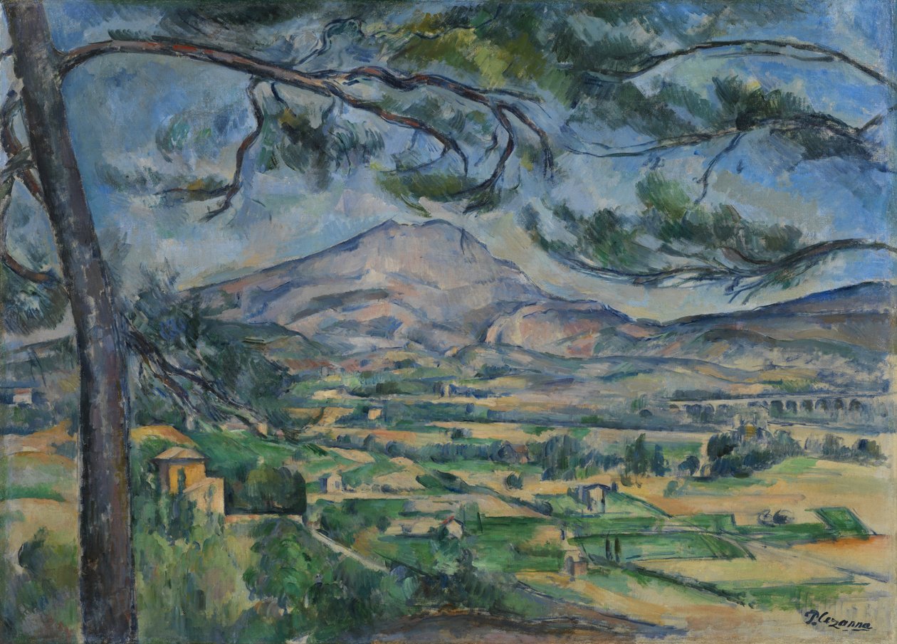 Sainte-Victoire-bjerget, ca. 1887 af Paul Cézanne