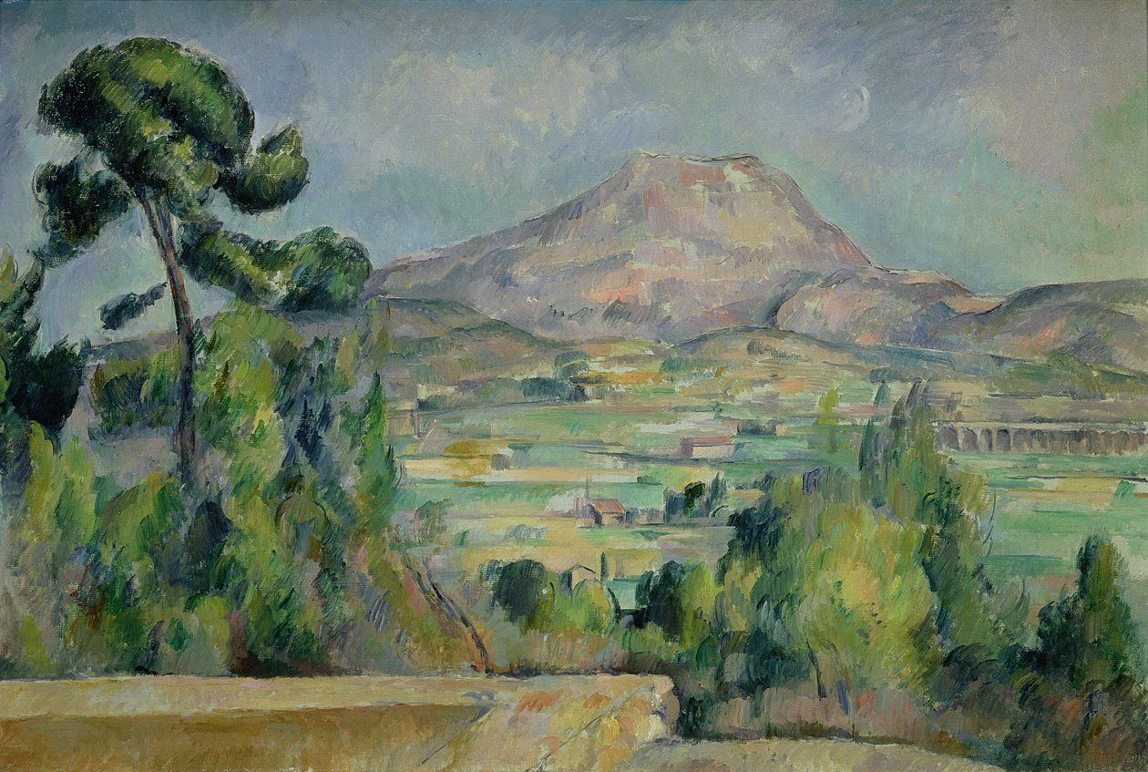 Sainte-Victoire-bjerget, ca. 1887-90 af Paul Cézanne