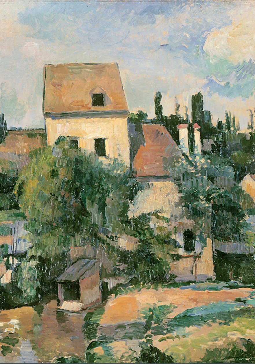 Moulin de la Couleuvre ved Pontoise, 1881 (detalje af 1109269) af Paul Cézanne