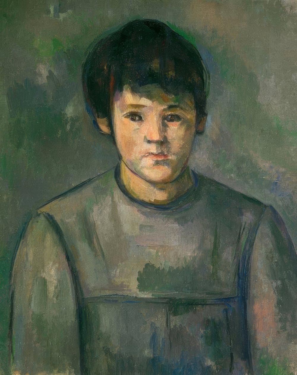 Portræt af en lille pige af Paul Cézanne