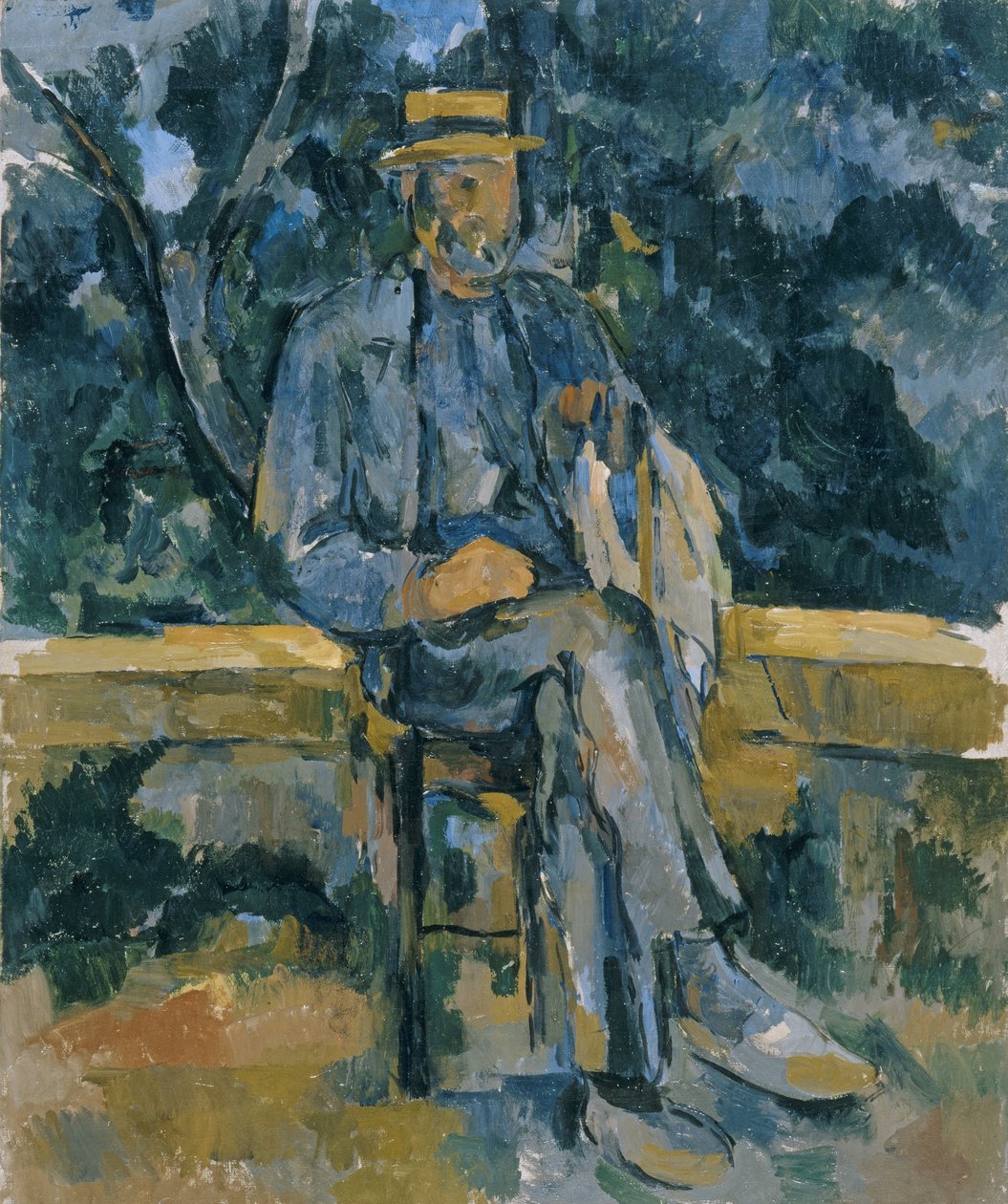 Portræt af en bonde af Paul Cézanne
