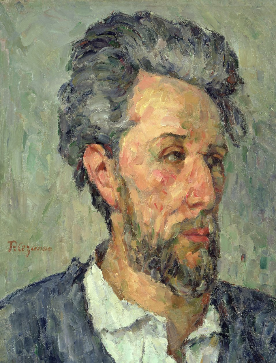 Portræt af Victor Chocquet, 1876-77 af Paul Cézanne