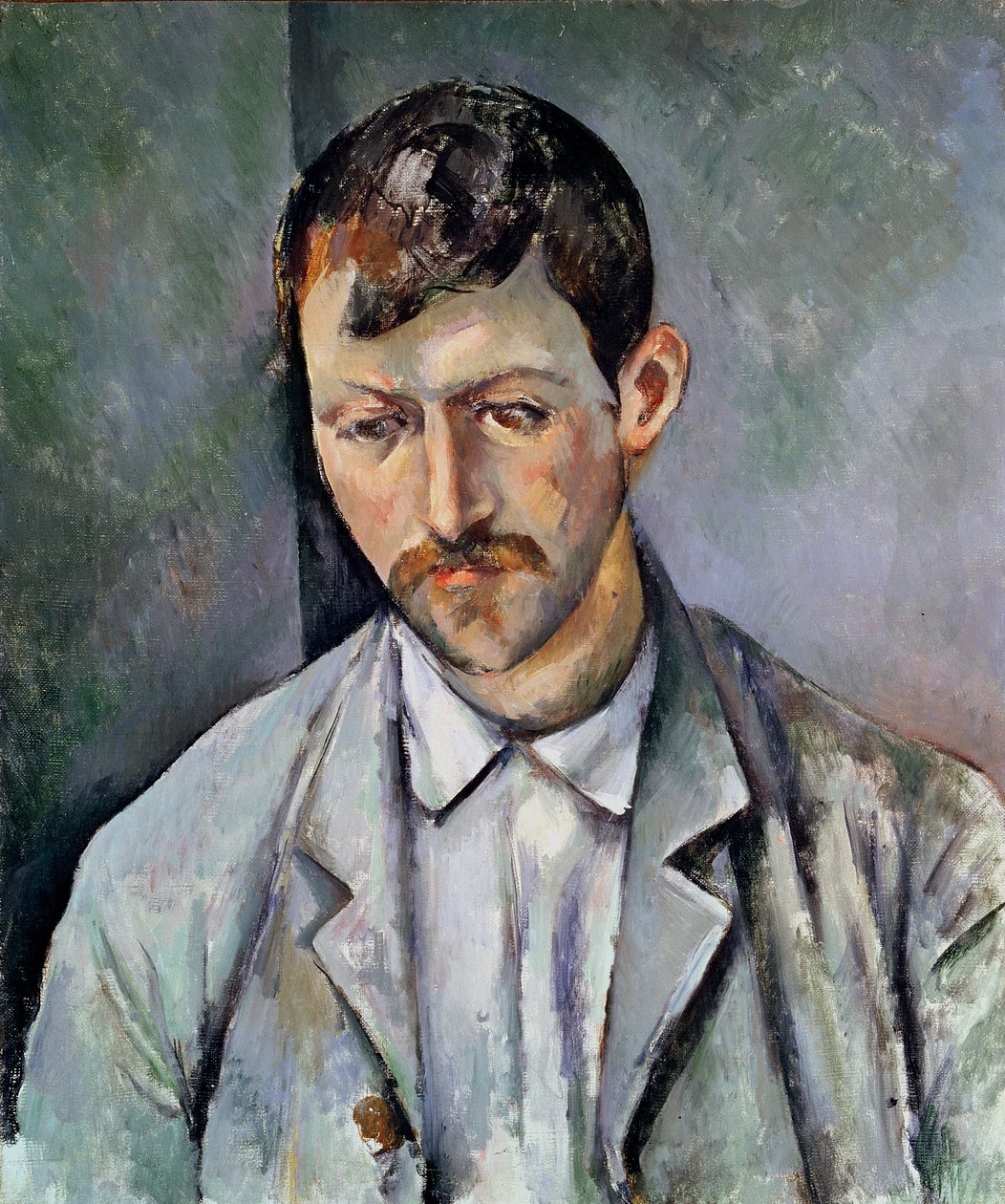 Portræt af en bonde af Paul Cézanne