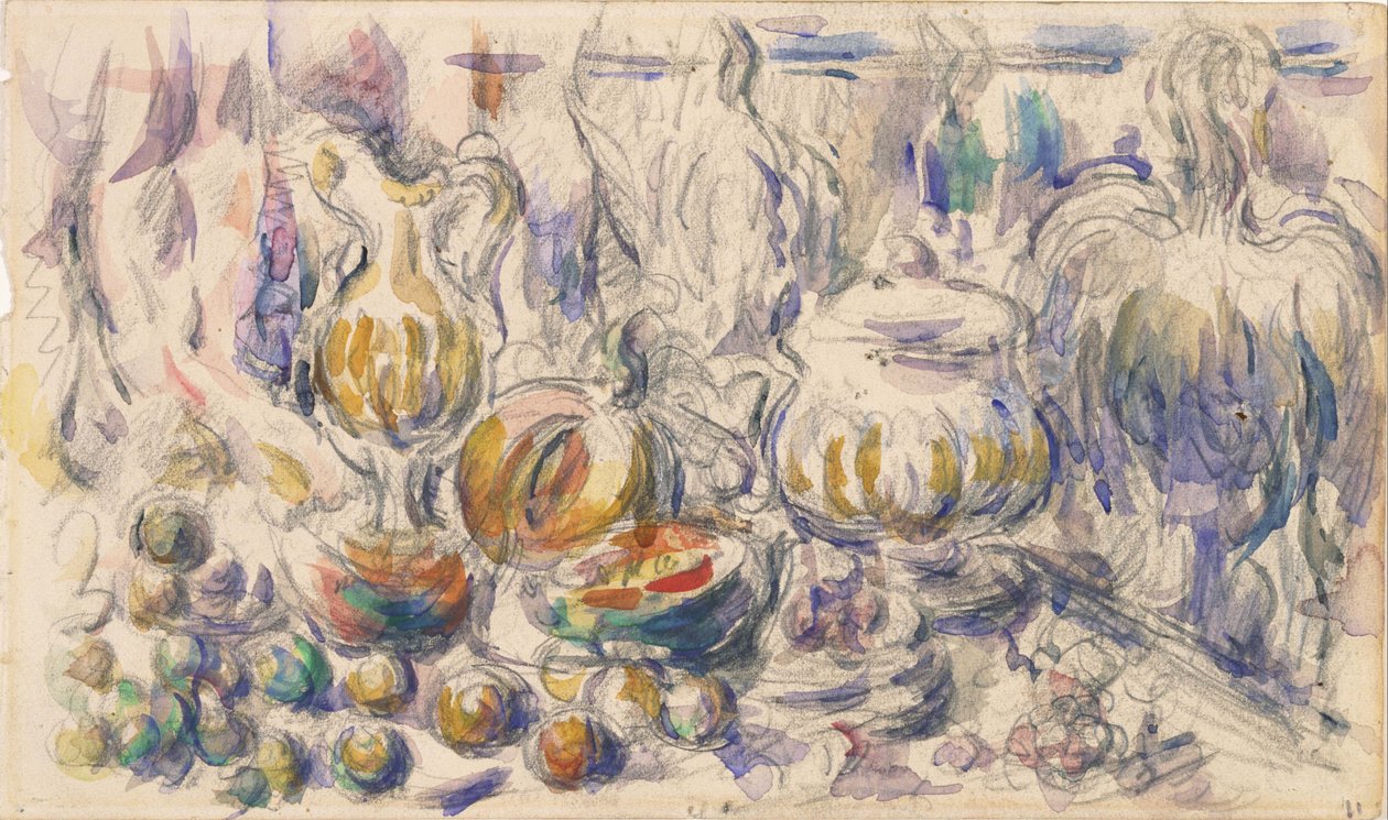 Gryde og suppe Tureen af Paul Cézanne