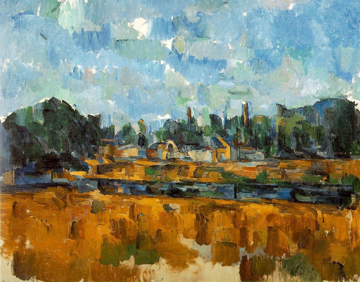 Flodbredder, 1904-05 af Paul Cézanne