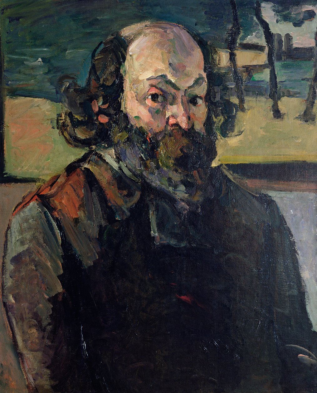 Selvportræt, c.1873-76 af Paul Cézanne