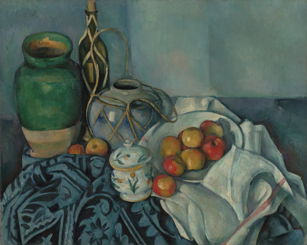 Stilleben med æbler af Paul Cézanne