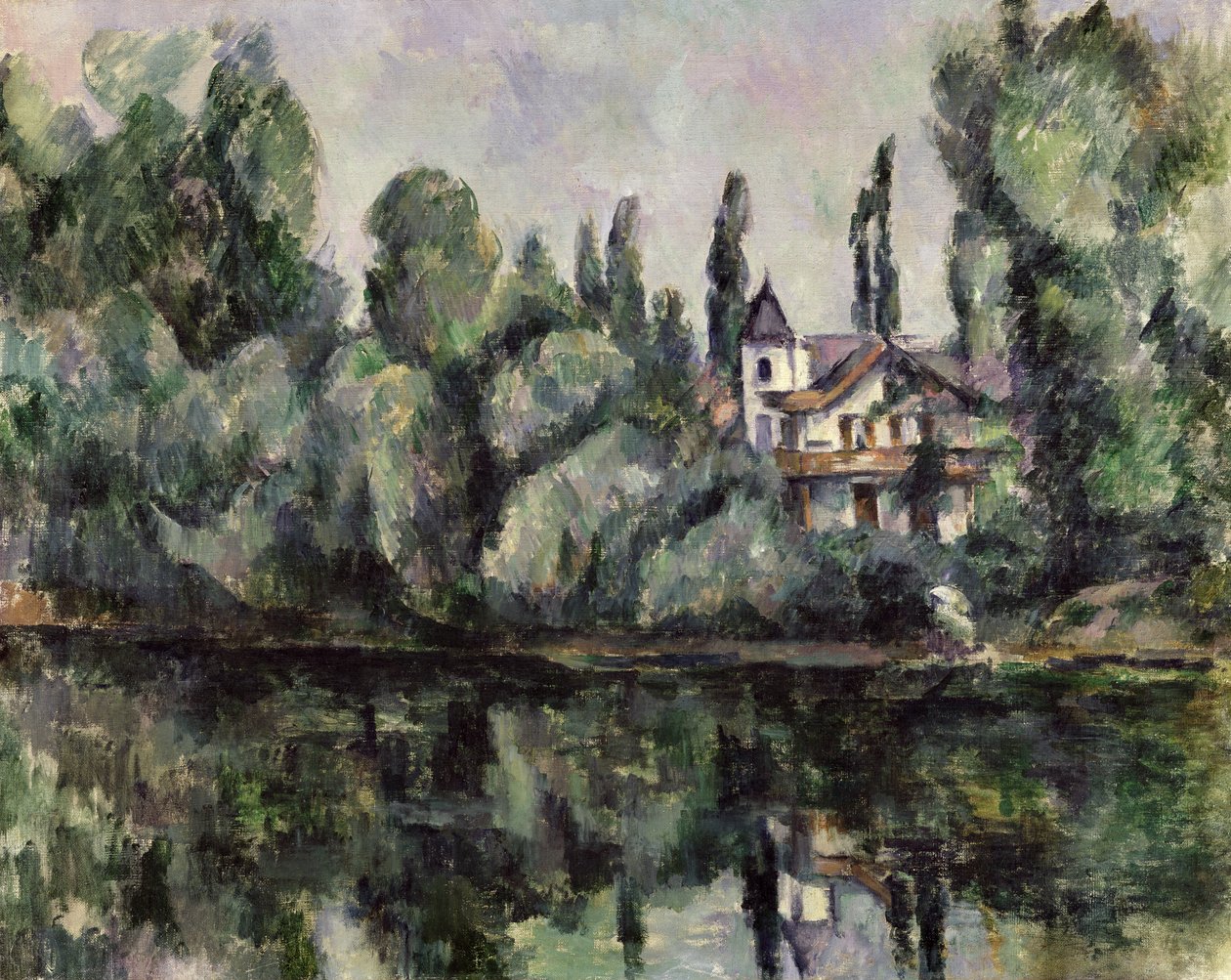 The Banks of the Marne, 1888 af Paul Cézanne