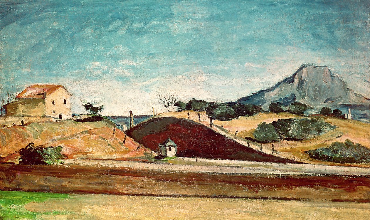 Jernbaneskæringen, c.1870 af Paul Cézanne