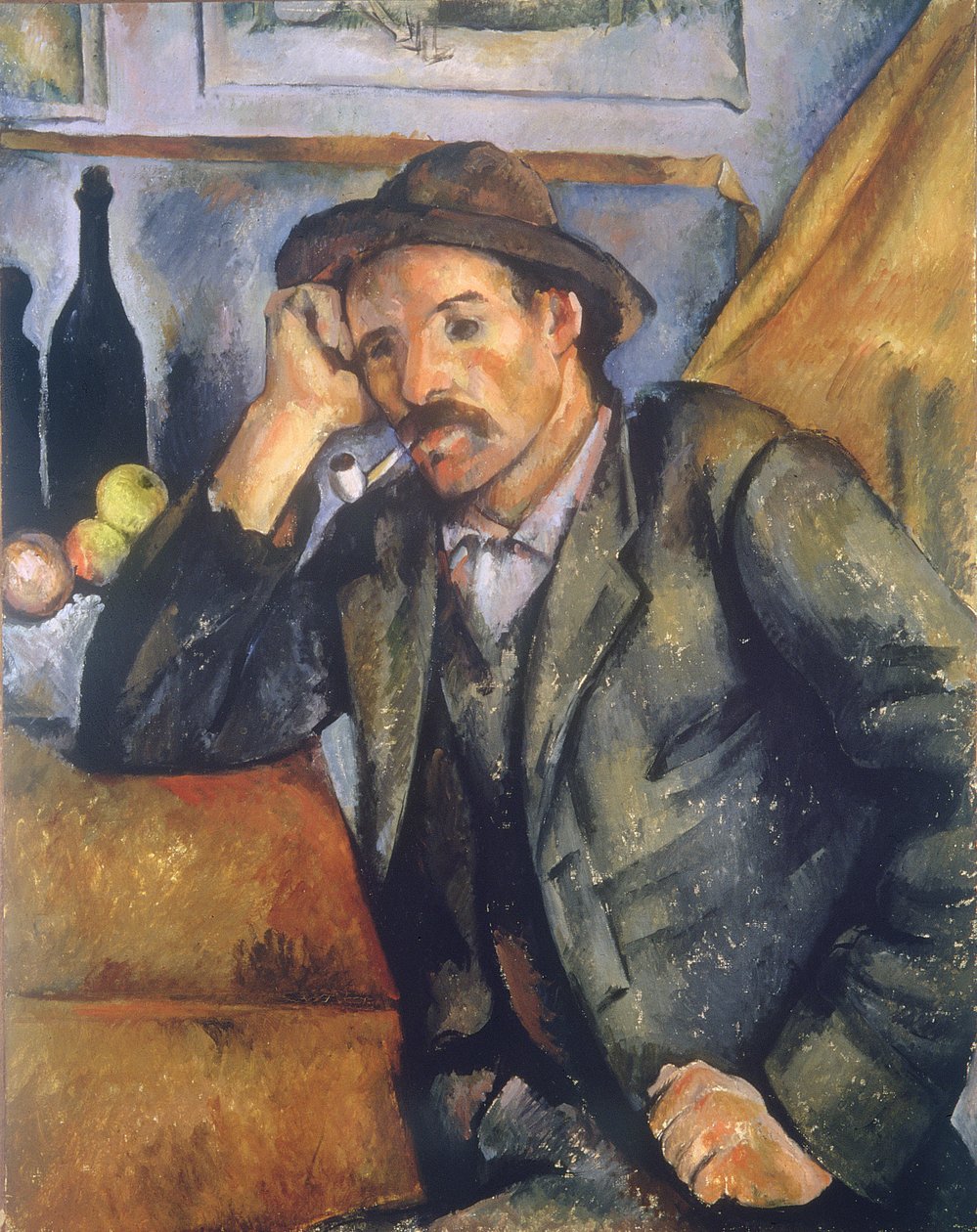 Rygeren, 1895 af Paul Cézanne