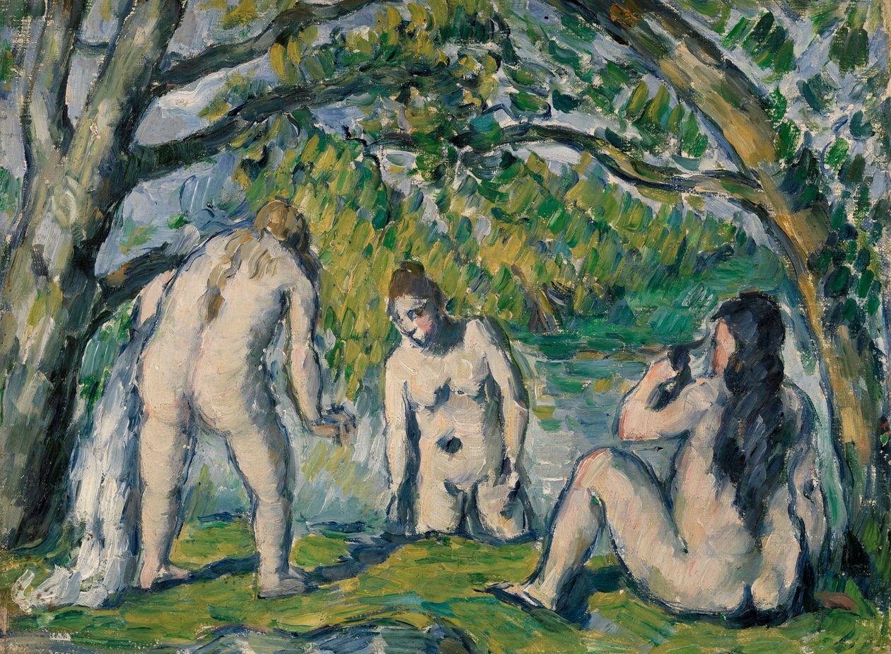 Tre Badende af Paul Cézanne