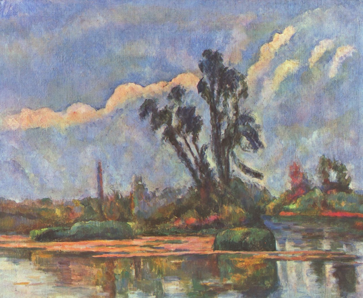 Bank of the Oise af Paul Cézanne