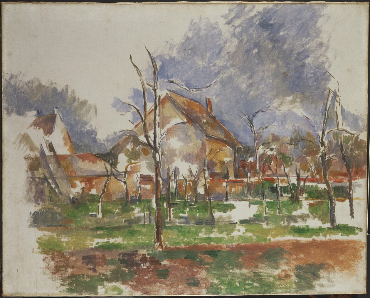 Vinterlandskab, Giverny af Paul Cézanne